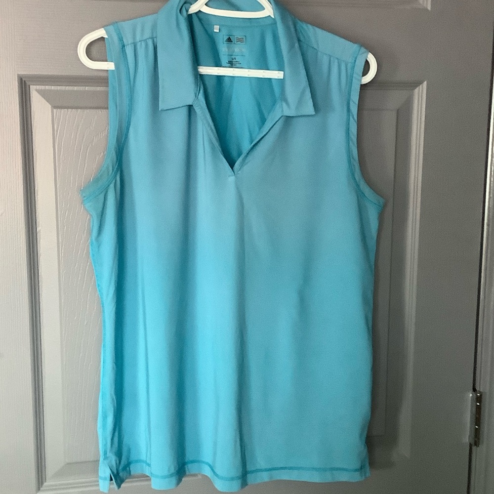 adidas Sky Blue Sleeveless Top
Item 408